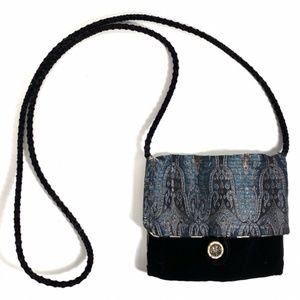Handmade Velvet Cross Body Mini Bag